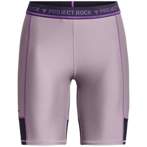 Under Armour Project Rock Biker Shorts Purple XS